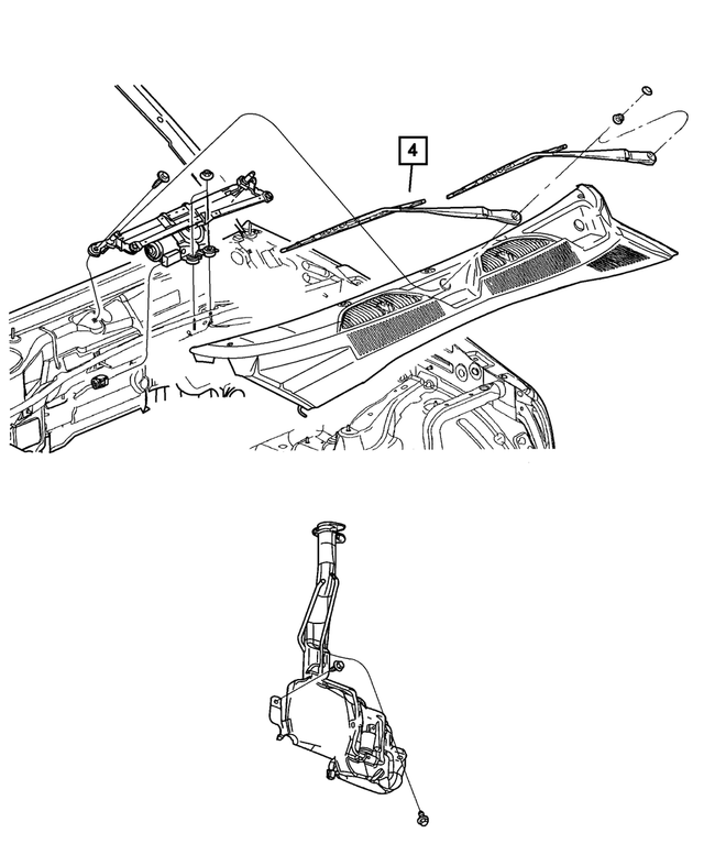 55155895AF - Wiper/Lock Cylinder and Keys: Wiper Module for Mopar Image
