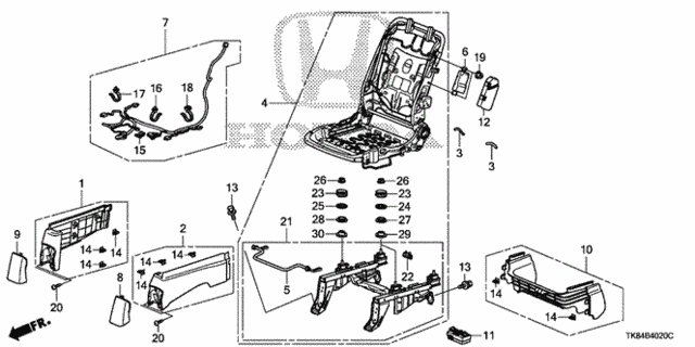 Front Seat Components (R.) for 2012 Honda Odyssey #0