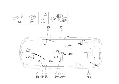 Wiring Harnesses for Taxi for 2006 Mercedes-Benz E350 #0