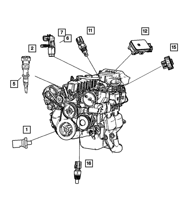 56044545AB - : Map Sensor for Mopar Image