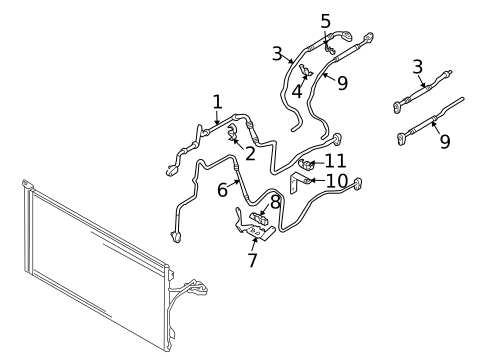 Rear AC Lines for 2013 Audi Q7 #0