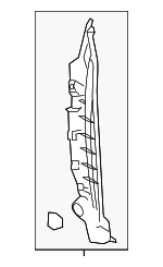 74105T2AA00 - Body: Rear Seal for Honda: Accord Image