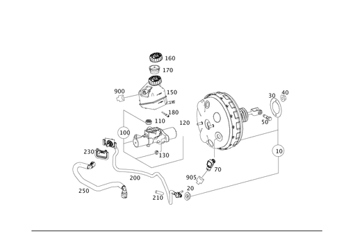 Brake Booster for 2011 Mercedes-Benz E550 #0