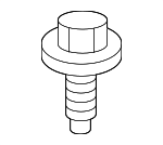 90109A0061 - Body: Grille Bolt for Toyota: 4Runner, Avalon, bZ4X, C-HR, Camry, Corolla, Corolla Cross, Crown, Crown Signia, GR Corolla, Grand Highlander, Highlander, Land Cruiser, Mirai, Prius, Prius AWD-e, Prius C, Prius Prime, RAV4, RAV4 Prime, Sequoia, Sienna, Tacoma, Tundra Image