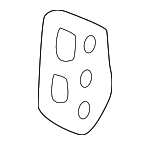 6131522020 - Body: Inner Pillar Retainer for Toyota: 4Runner, Corolla, Echo, Land Cruiser, MR2, Paseo, T100, Tercel, Tundra Image