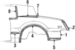 20132730 - Body: Quarter Panel for Oldsmobile: Toronado Image