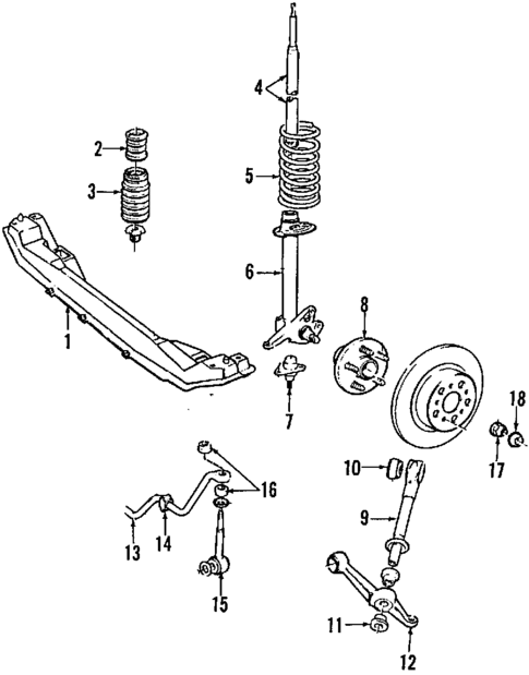Suspension Components for 1988 Volvo 740 #1