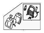 88400CW510PUA - Body: Seat Back Assembly for Hyundai: Santa Cruz, Tucson Image