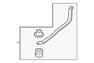16117618913 - : Tank Strap for BMW: 330i, 330i xDrive, 430i, 430i Gran Coupe, 430i xDrive, 430i xDrive Gran Coupe, M3, M340i, M340i xDrive, M4, M440i, M440i Gran Coupe, M440i xDrive, M440i xDrive Gran Coupe Image