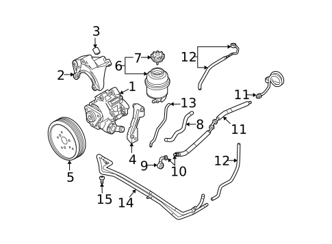 Pump & Hoses for 2009 Audi A6 Quattro #0