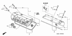 90442P8AA00 - Engine: WASHER, HEAD COVER for Honda Image