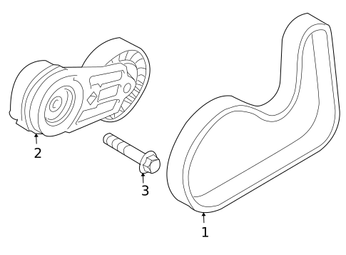 Belts & Pulleys for 2010 Saab 9-3X #0