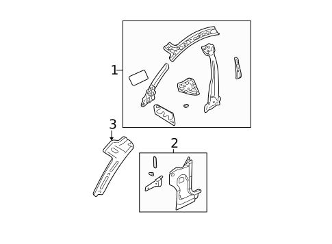 Hinge Pillar for 2003 Dodge Neon #0