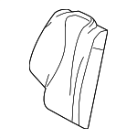 23892082035F37 - Body: Seat Back Cover for Mercedes-Benz Image