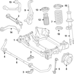31335A68715 - Suspension: Coil Spring for BMW: i5 Image