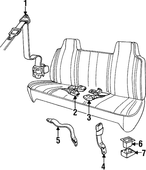 Seat Belt for 1999 Dodge Ram 1500 #0