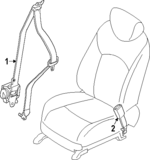888857JA1C - Electrical: Seat Belt Assembly for Nissan: Armada Image