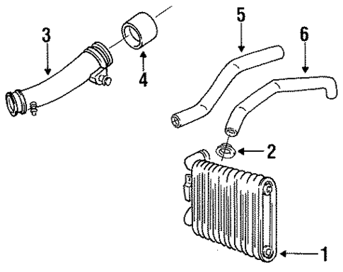 Intercooler for 1994 Mercury Capri #0