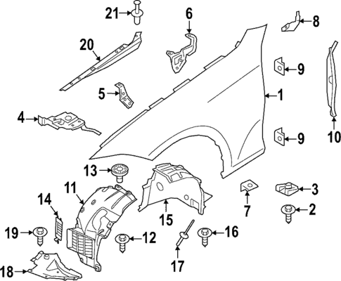 Fender & Components for 2024 BMW M3 #0