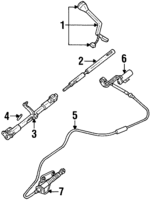 F5AZ7E364DA - Steering: Cable Bracket for Ford: Crown Victoria | Lincoln: Town Car | Mercury: Grand Marquis Image