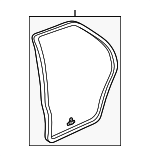 72850S84A01 - : Weatherstrip for Honda: Accord Image
