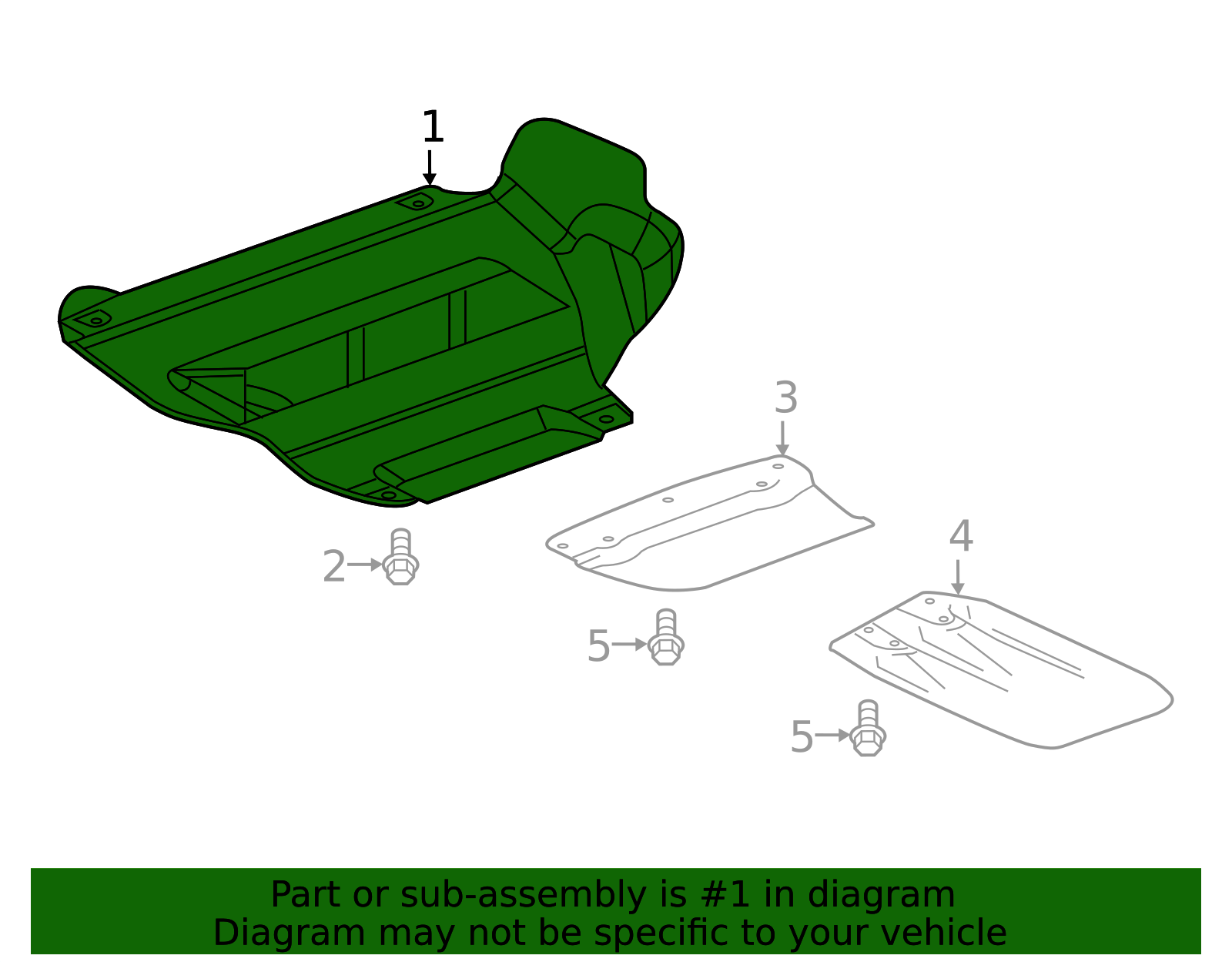 2015-2022 GM Underbody Splash Shield 23488327 GM | GMPartsDirect.com