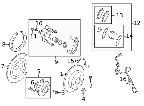 Disc Pads & Brake Shoes for 2011 Mazda CX-7 #0