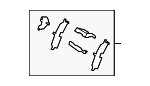 L2Y62649Z - Brakes: Insulator Kit for Mazda Image