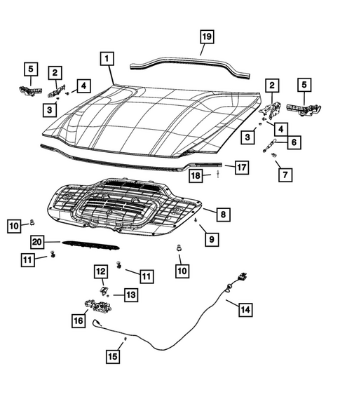 Hood and Hood Release for 2026 Dodge Charger #0
