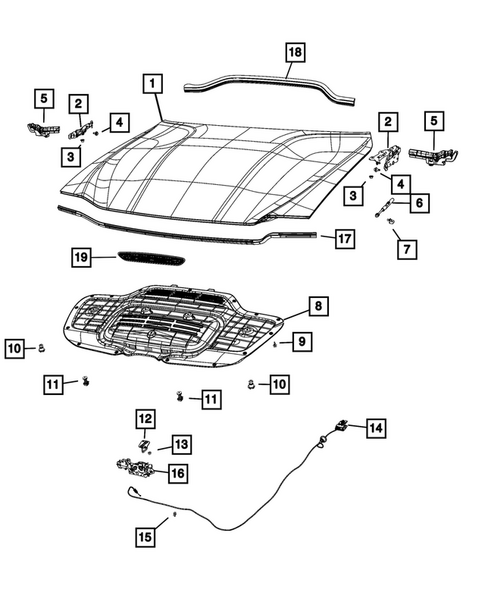 Hood and Hood Release for 2026 Dodge Charger Daytona #0