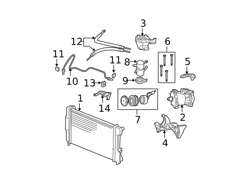 Condenser, Compressor & Lines for 2003 Dodge Dakota #0