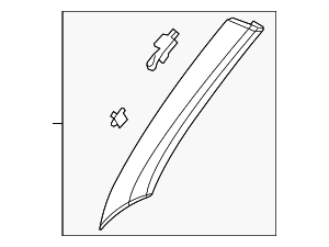 12823172 - : A-Pillar Trim - Light Neutral for Saab: 9-5 Image