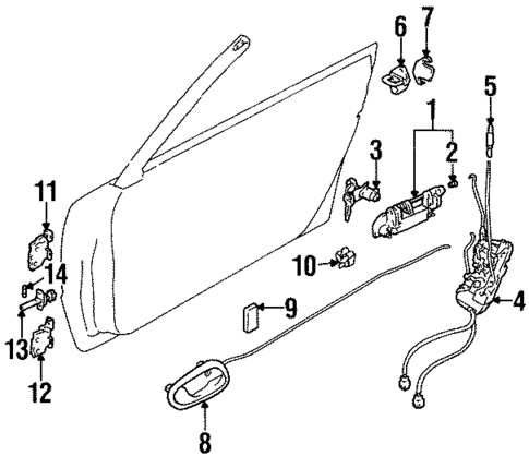 Front Door for 1997 Suzuki X-90 #0