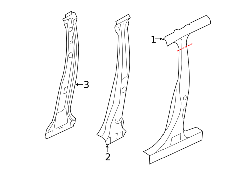 Center Pillar for 2023 Subaru Crosstrek #0