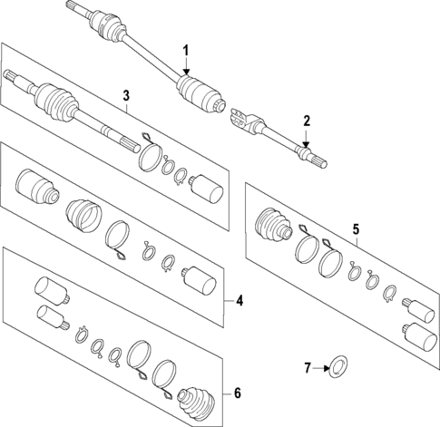 Axle Shafts & Joints for 2022 Kia K5 #0