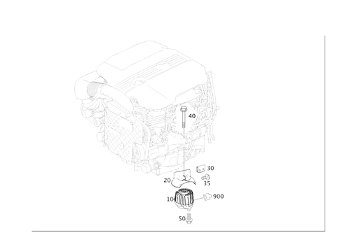 Engine Suspension for 2014 Mercedes-Benz CLS63 AMG S #0