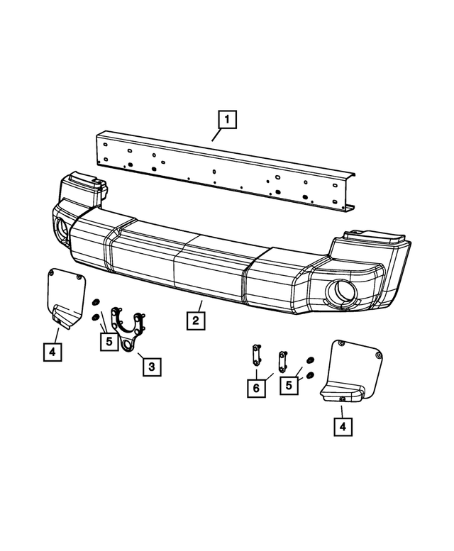 68003354AA - Frame, Bumper and Fascia: Bumper Bolt for Mopar Image image