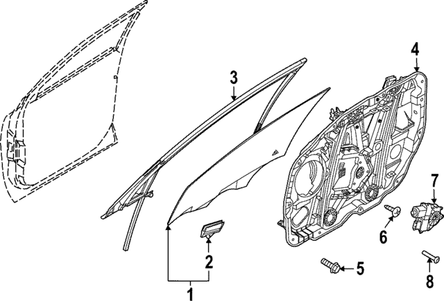 82450DW000 - : Window Motor for Kia Image