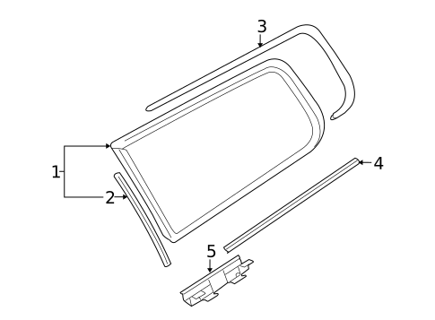 Glass & Hardware for 2010 Volvo V70 #0