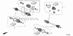 42017TZ7A01 - Chassis: BOOT SET, INBOARD for Honda Image
