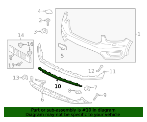 2019-2022 Volvo Valance Panel 31407946 | TascaParts.com
