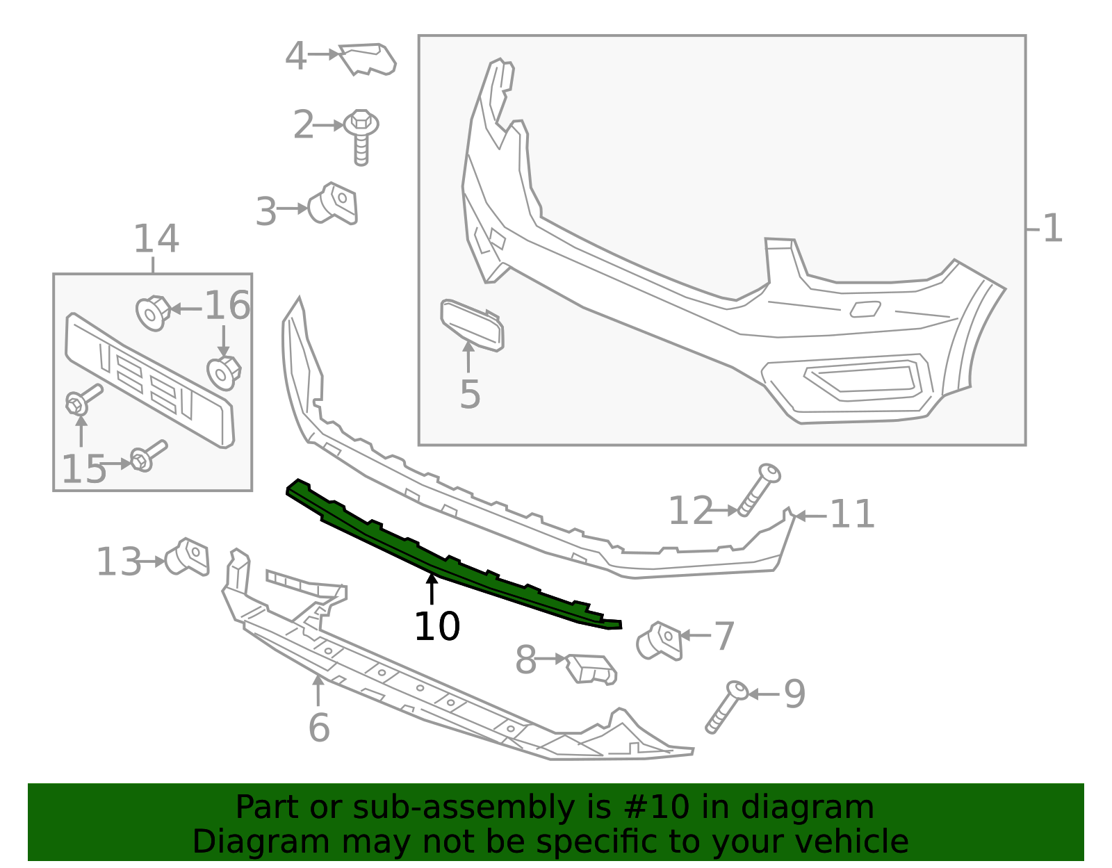 2019-2022 Volvo Valance Panel 31407946 | TascaParts.com