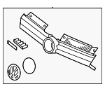 5C6853651B041 - : Grille for Volkswagen Image
