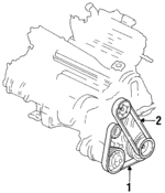 38920P0A508 - : Drive Belt for Acura Image