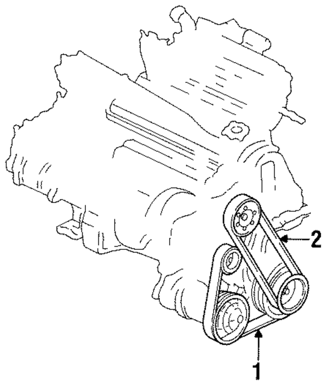38920P0A508 - : Drive Belt for Acura Image