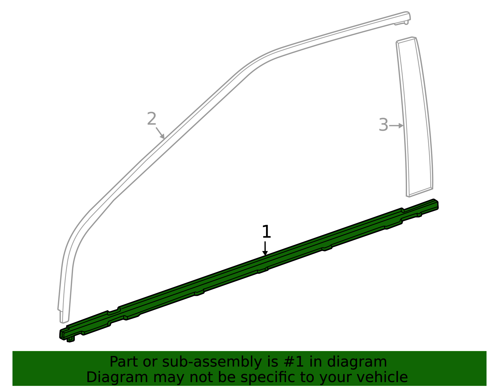 2016-2020 Toyota Mirai Belt Molding 75720-62010 | Toyota Parts Center