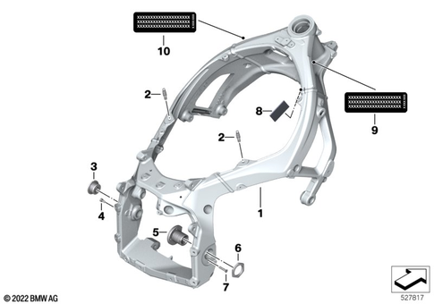 Motorcycle Frame for 2022 BMW-Motorrad S 1000 RR #0