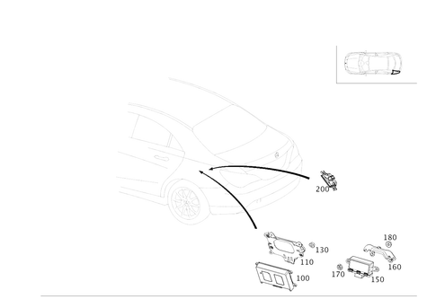 Control Modules and Relays in Load Compartment for 2021 Mercedes-Benz CLA250 #0