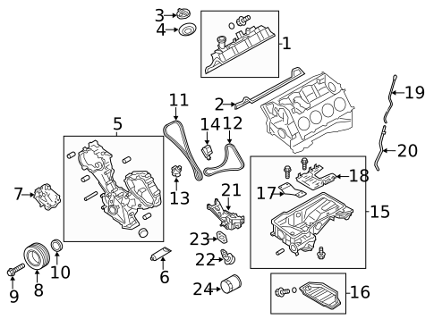 Engine Parts for 2015 INFINITI Q40 #16