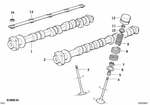 11311736117 - Engine: Inlet Camshaft for BMW: 530i, 540i, 740i, 740iL, 840i Image image